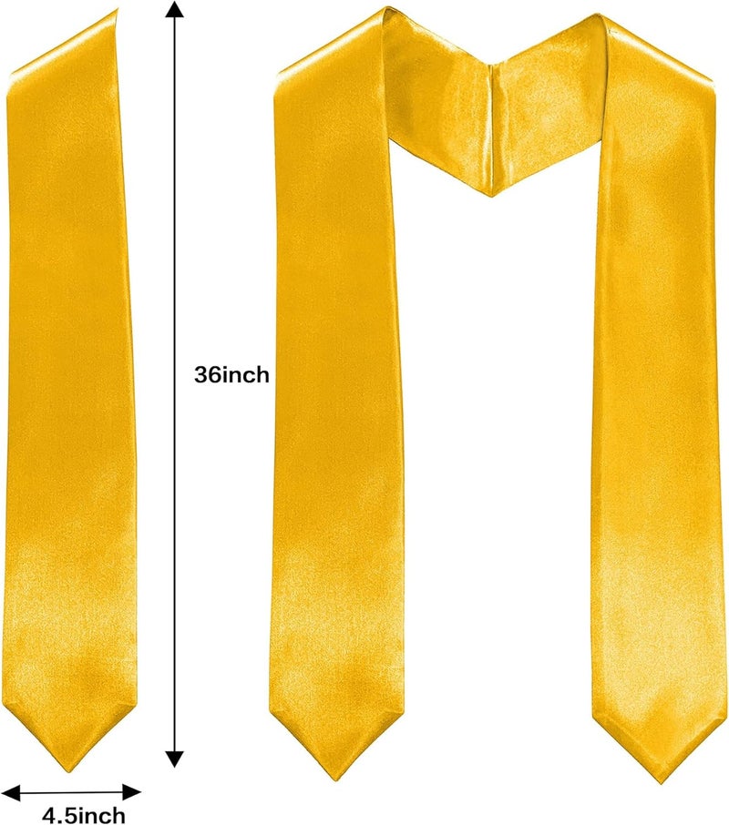 Misscom Unisex Adult Graduation Stole Shawl 72" Long for Academic Commencements Shawl - Image 3